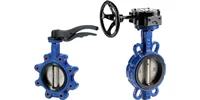 شیر پروانه اهرمی استیل فولاد چدن battery fly valve
