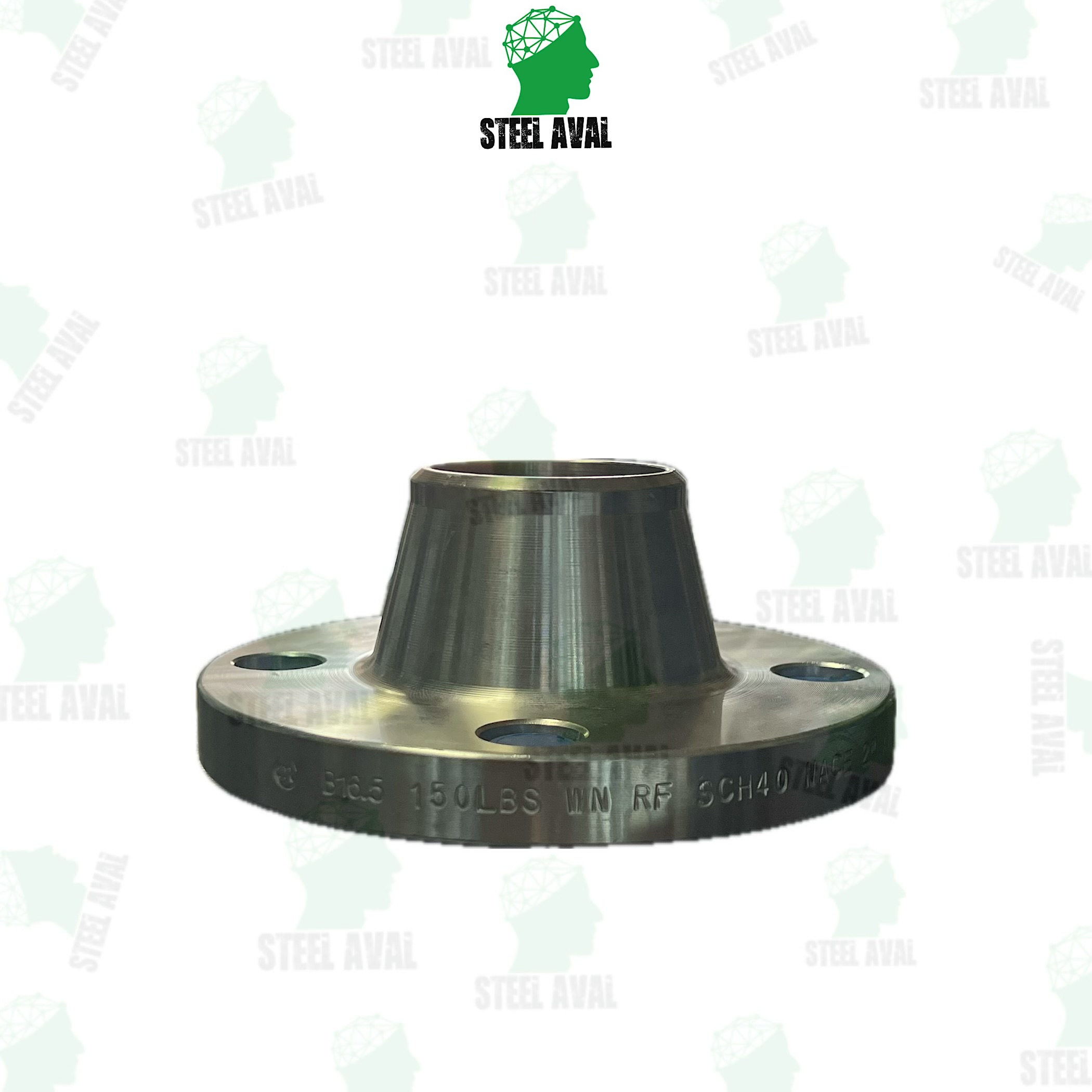 خرید فلنج گلودار ۲ اینچ فورج کلاس ۱۵۰ آلیاژ ۳۰۴L مارک ملسی | Weld Neck Flange 2" SS304L Class 150 Melesi